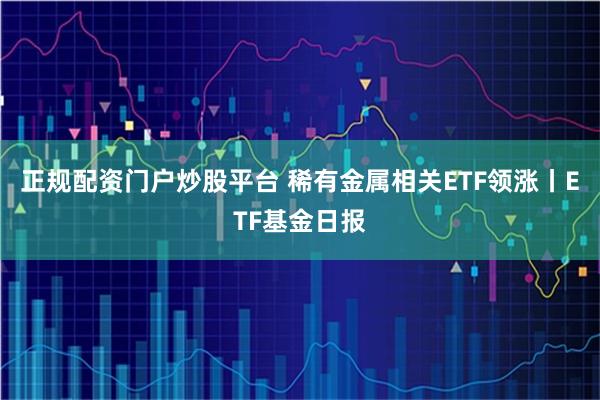 正规配资门户炒股平台 稀有金属相关ETF领涨丨ETF基金日报